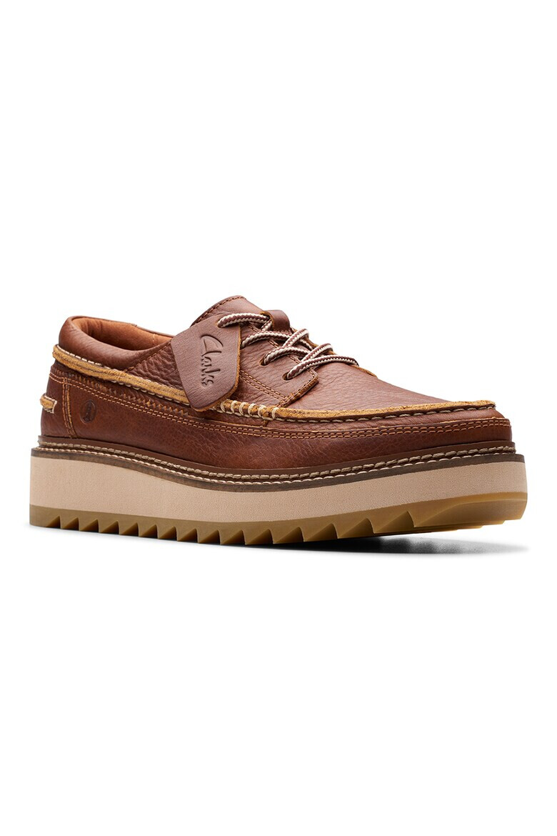 Clarks Кожени обувки с връзки - Pepit.bg