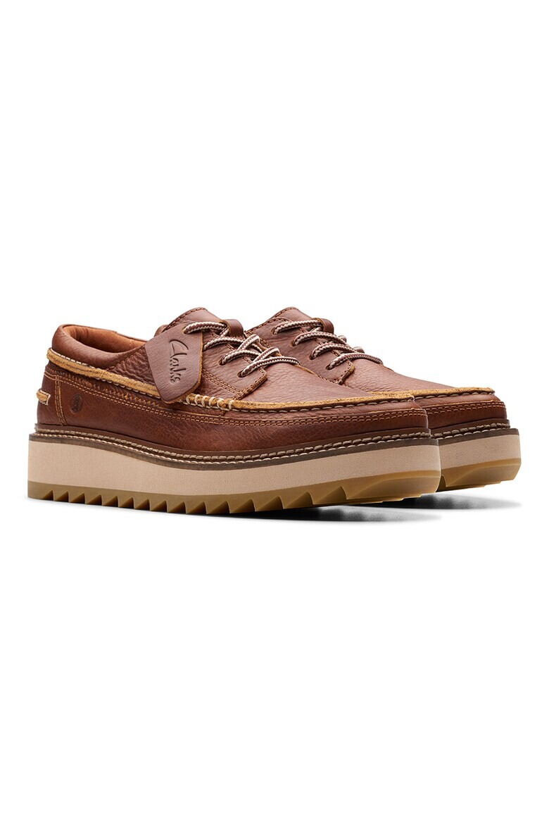 Clarks Кожени обувки с връзки - Pepit.bg