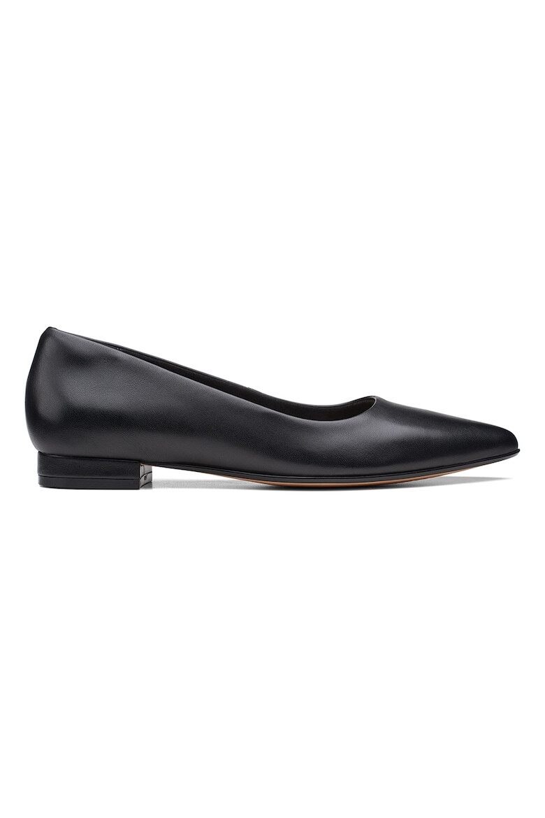 Clarks Кожени пантофки Laina с остър връх - Pepit.bg