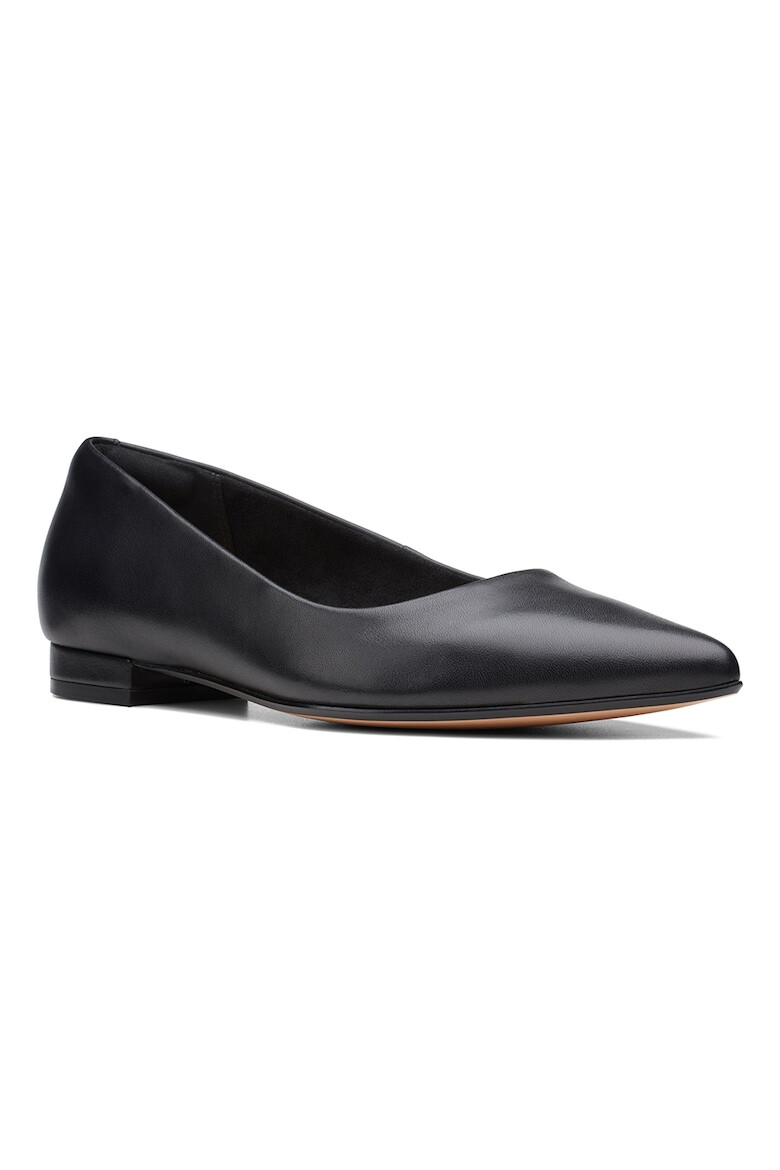 Clarks Кожени пантофки Laina с остър връх - Pepit.bg