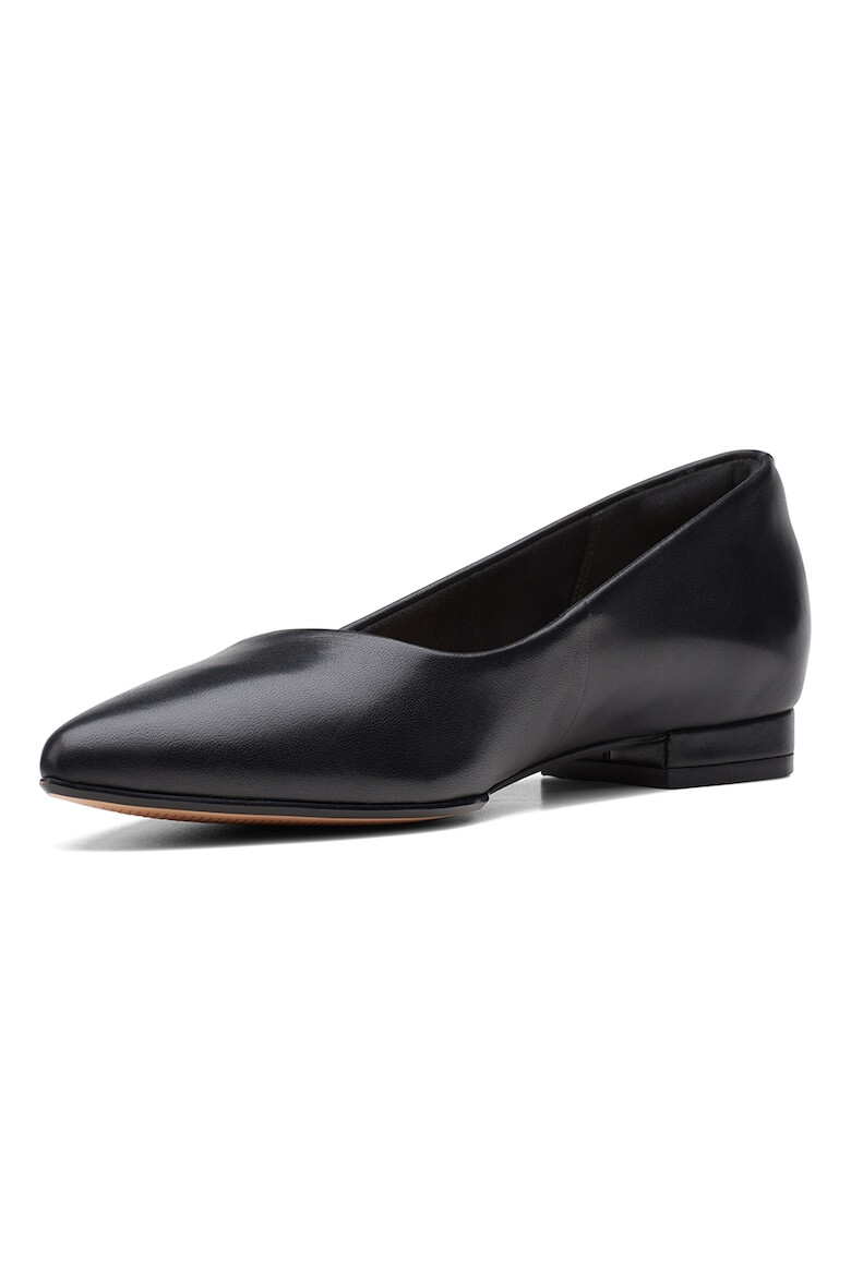 Clarks Кожени пантофки Laina с остър връх - Pepit.bg