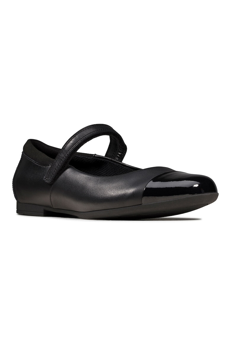 Clarks Кожени пантофки Scala с велкро - Pepit.bg