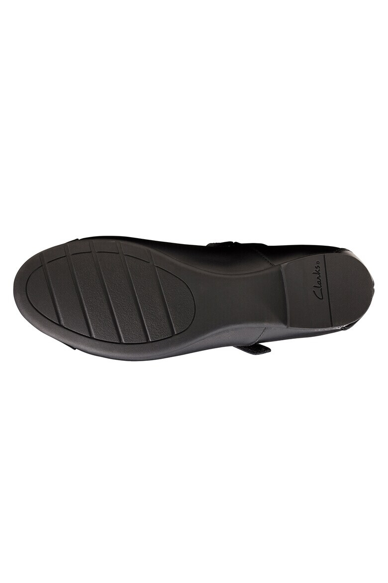 Clarks Кожени пантофки Scala с велкро - Pepit.bg