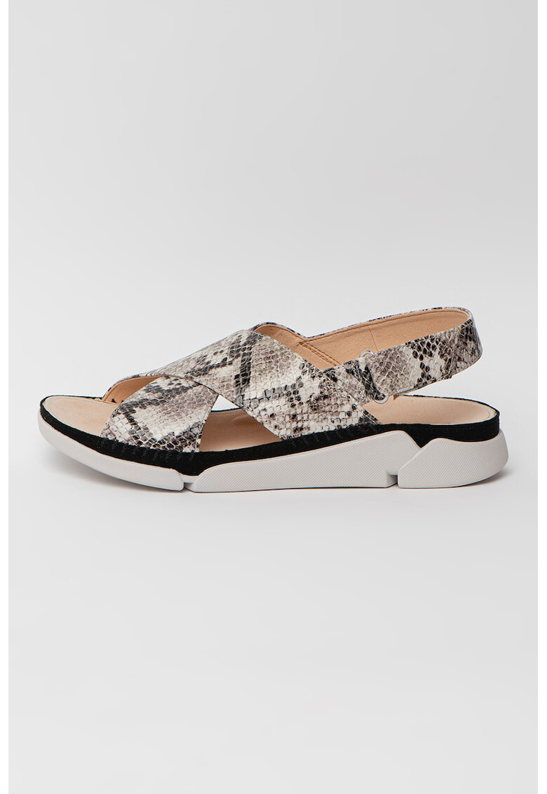 Clarks Кожени сандали Alexia с шагрен - Pepit.bg