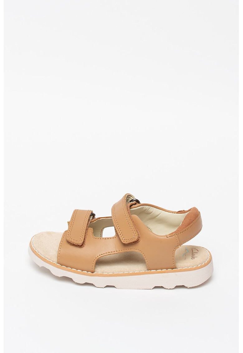 Clarks Кожени сандали Crown Root с велкро - Pepit.bg