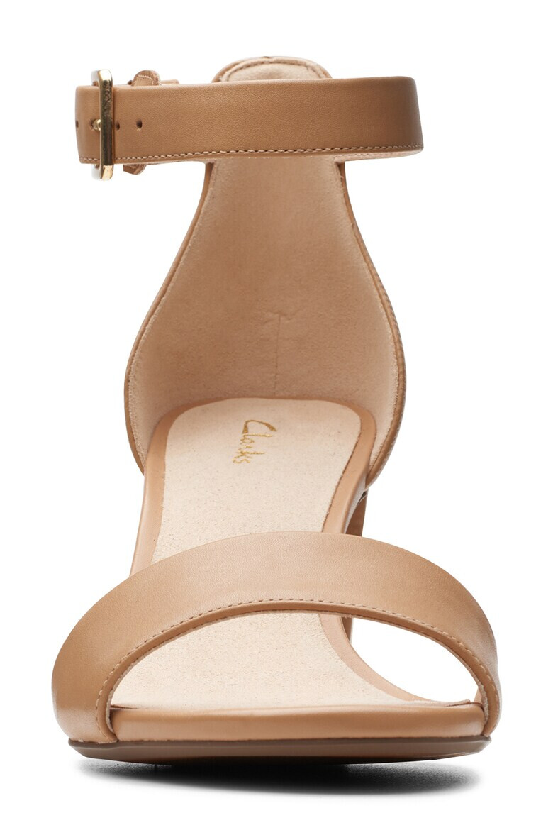 Clarks Кожени сандали Deva Mae с масивен ток - Pepit.bg
