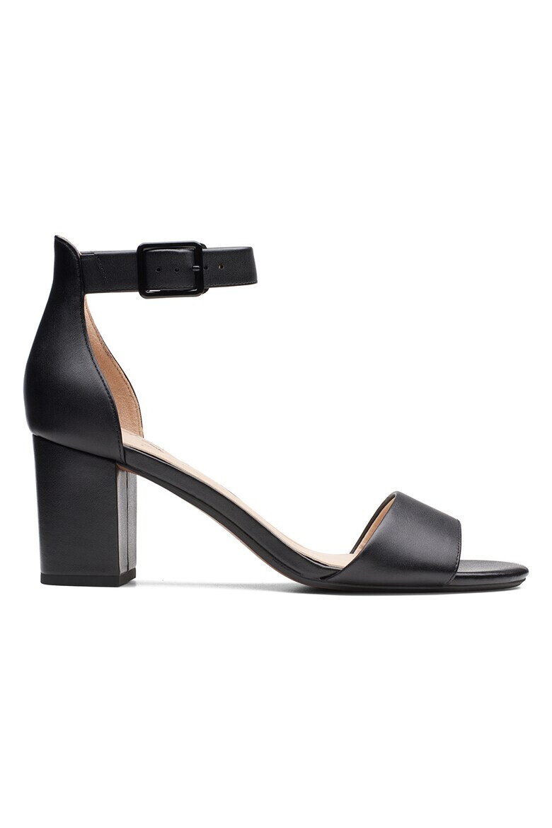 Clarks Кожени сандали Deva Mae с масивен ток - Pepit.bg