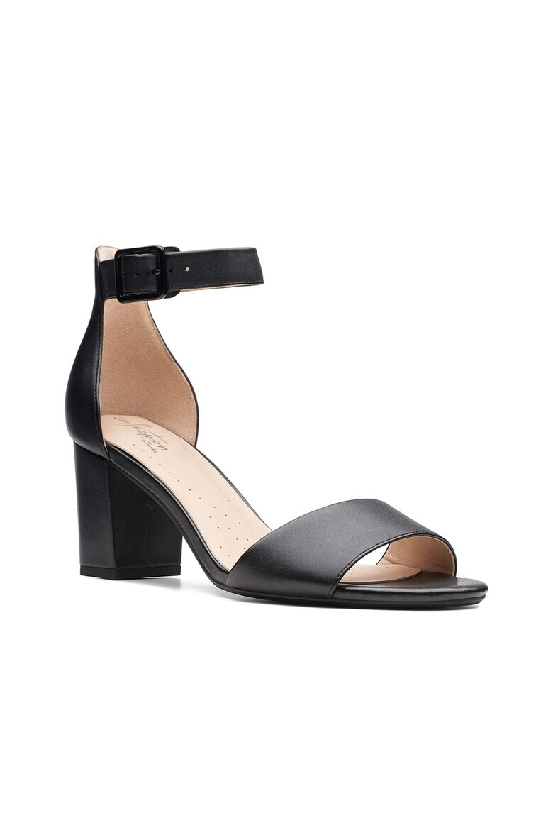 Clarks Кожени сандали Deva Mae с масивен ток - Pepit.bg