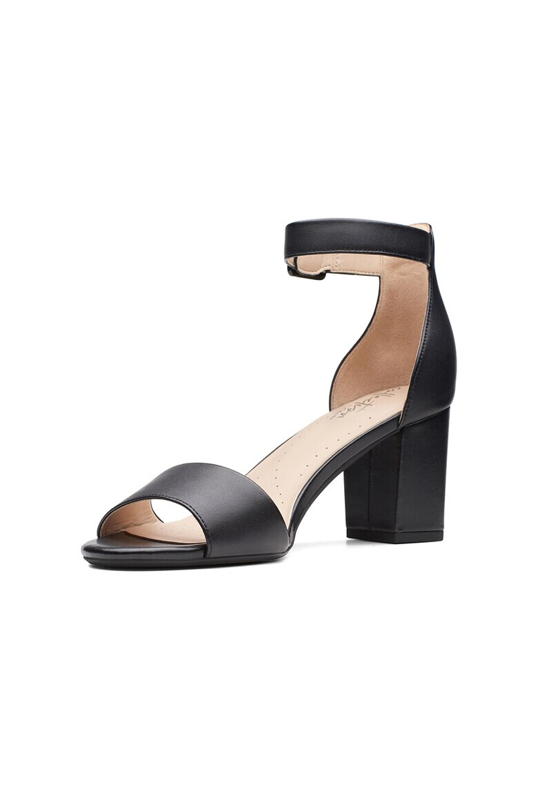 Clarks Кожени сандали Deva Mae с масивен ток - Pepit.bg