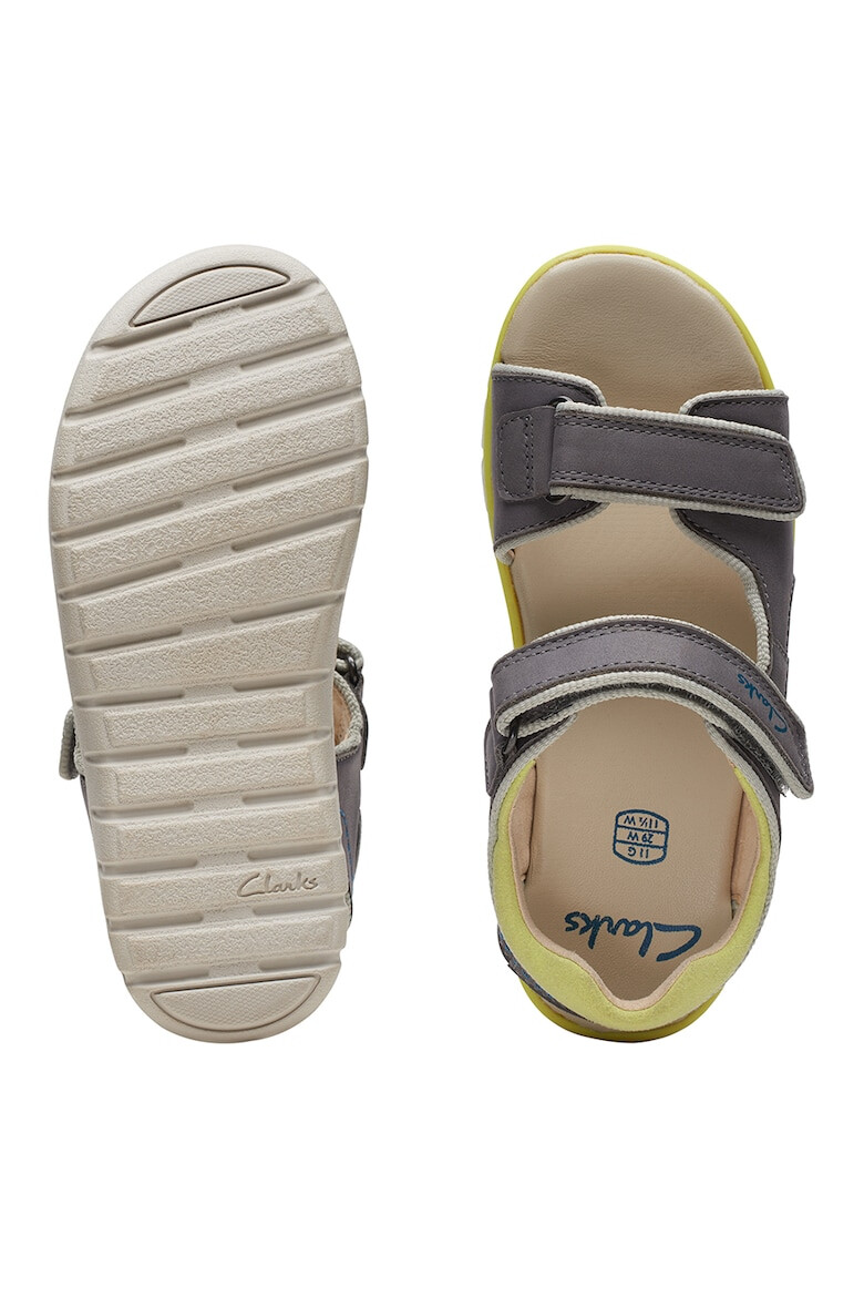 Clarks Кожени сандали Roam Plane с велкро - Pepit.bg