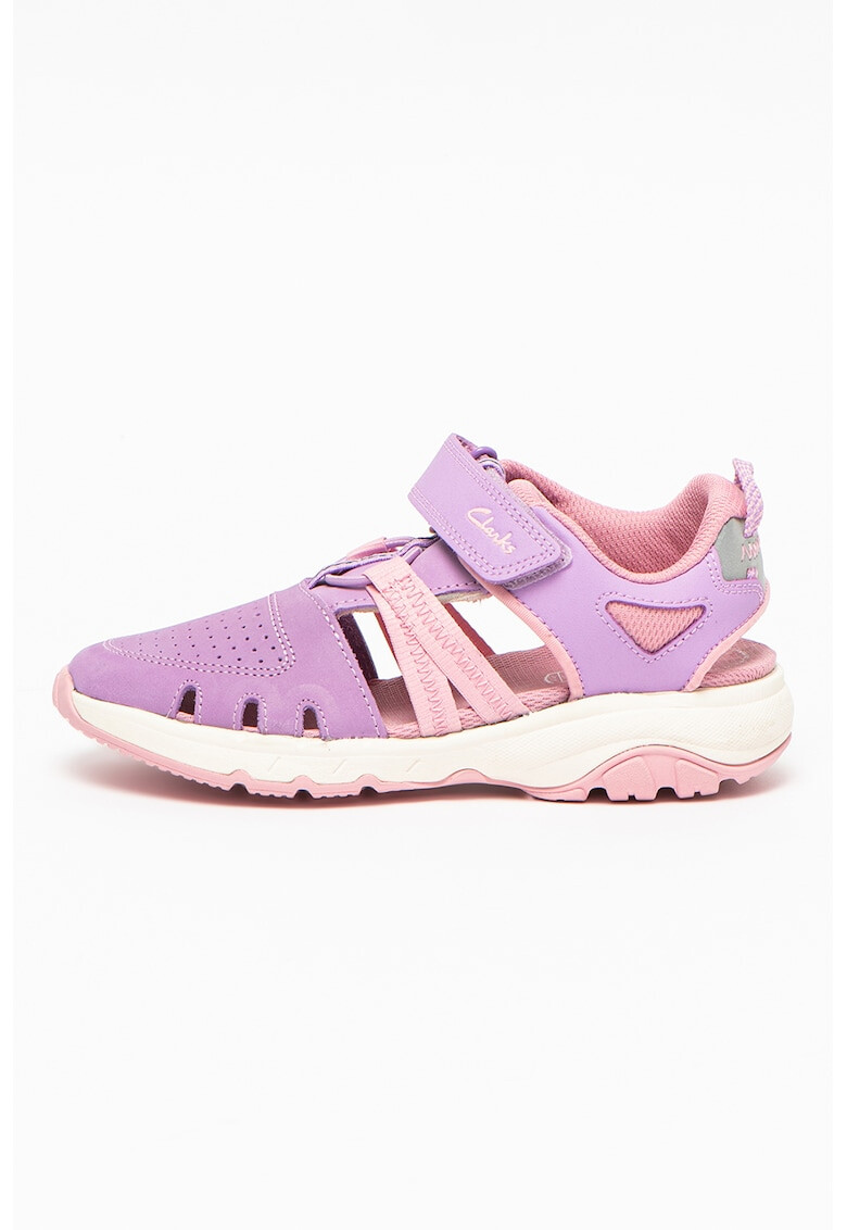 Clarks Кожени сандали Rock с велкро - Pepit.bg