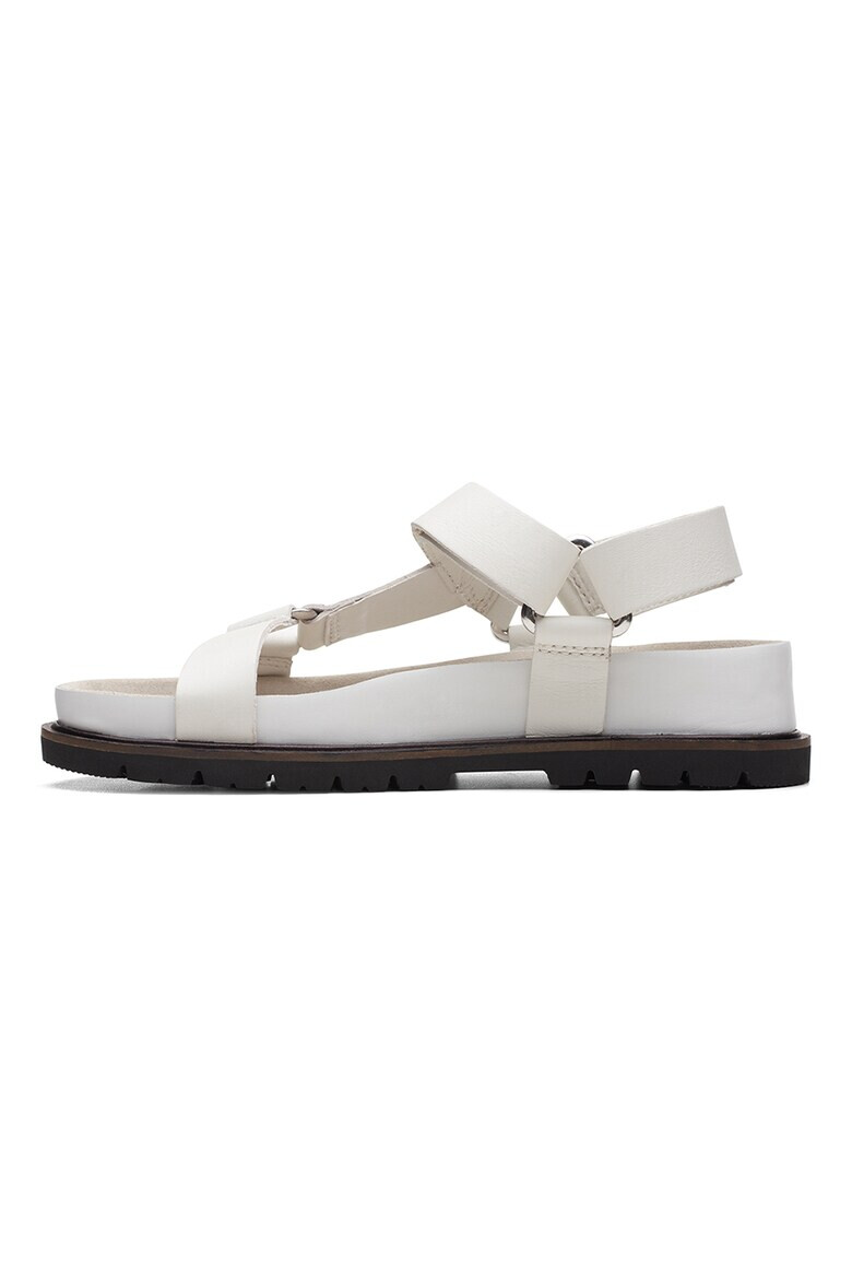 Clarks Кожени сандали с велкро - Pepit.bg