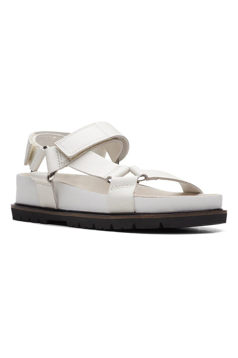 Clarks Кожени сандали с велкро - Pepit.bg
