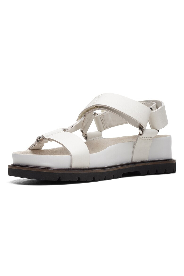 Clarks Кожени сандали с велкро - Pepit.bg