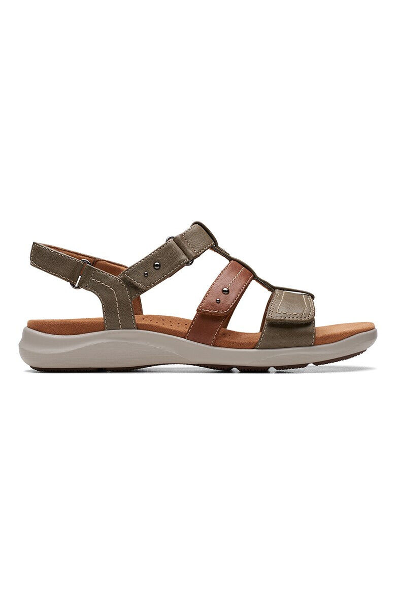 Clarks Кожени сандали с велкро - Pepit.bg