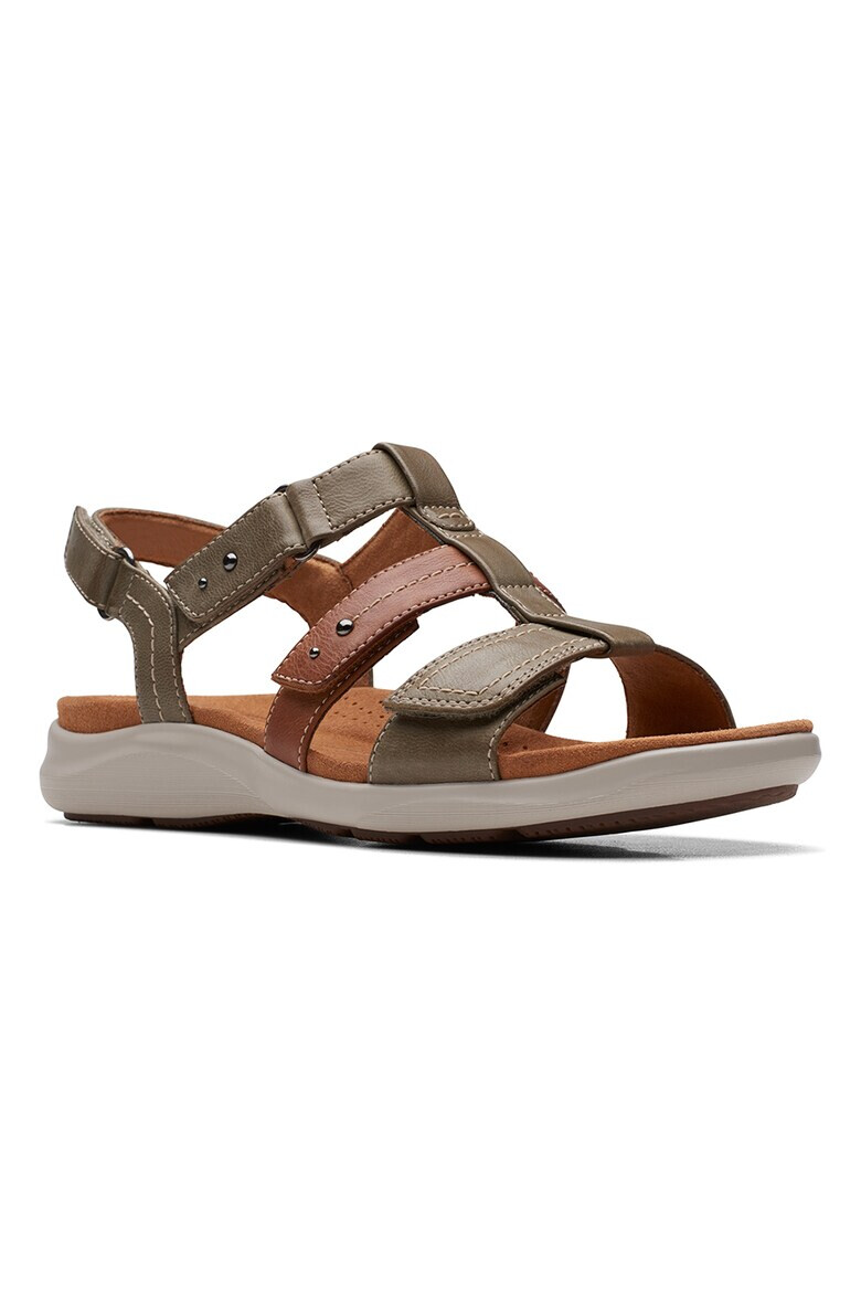 Clarks Кожени сандали с велкро - Pepit.bg