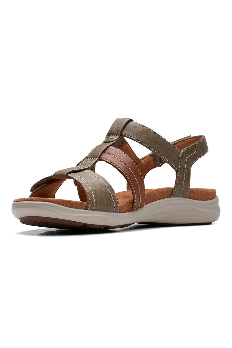 Clarks Кожени сандали с велкро - Pepit.bg