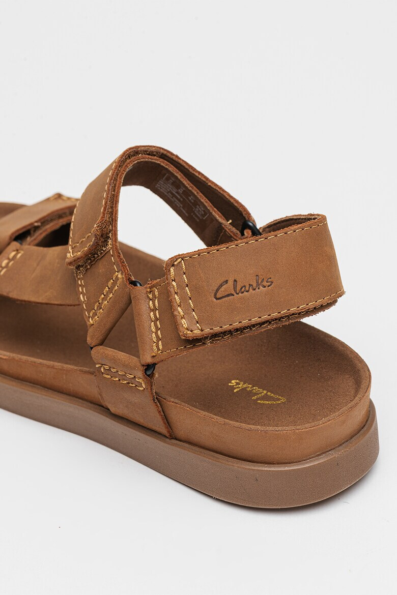 Clarks Кожени сандали Sunder с велкро - Pepit.bg