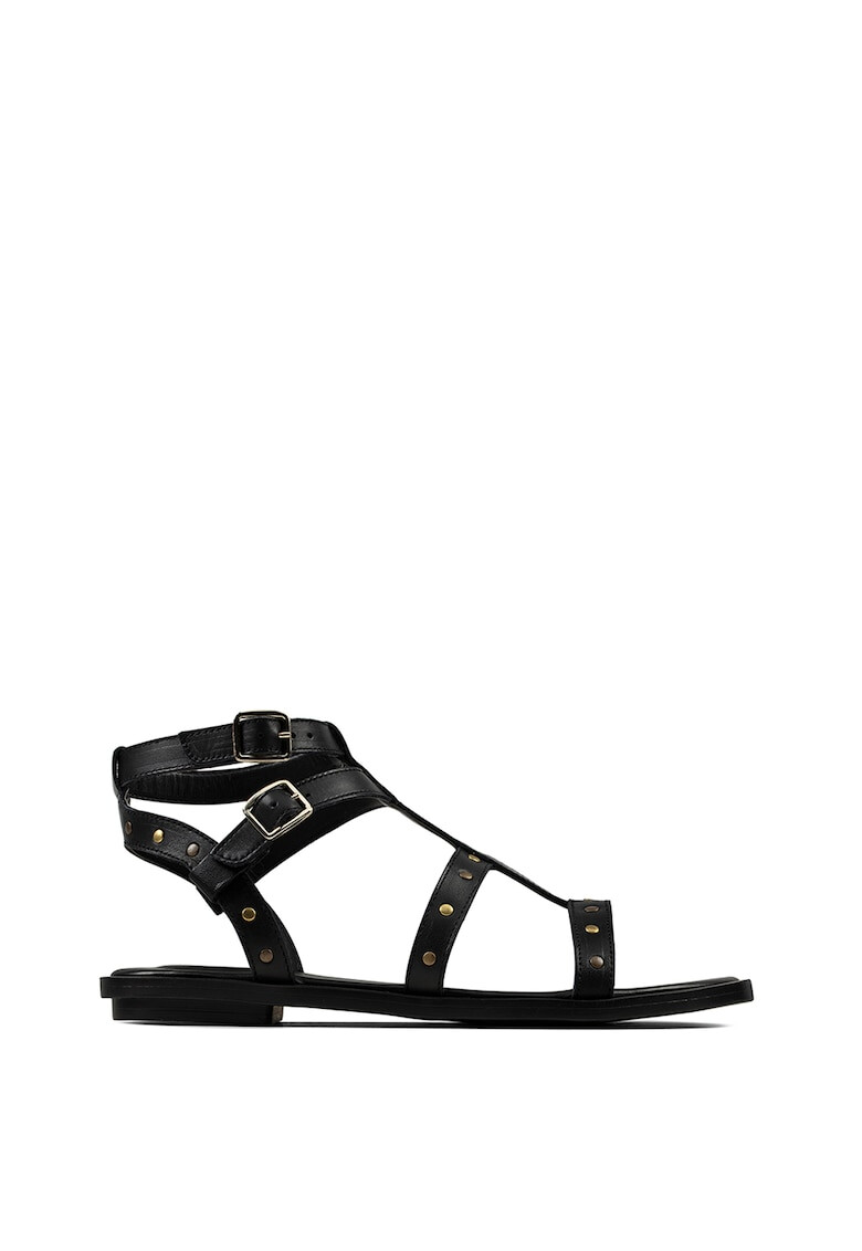 Clarks Кожени сандали Willow Gild с нитове - Pepit.bg