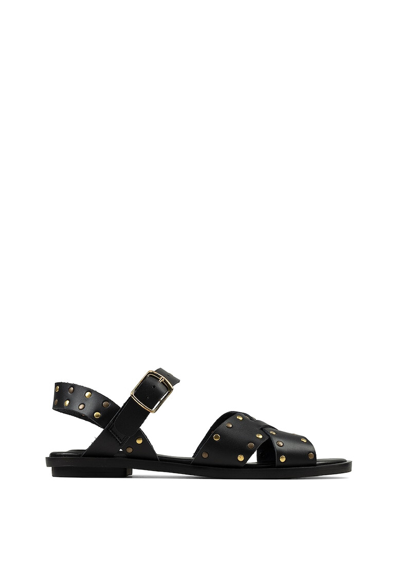 Clarks Кожени сандали Willow Gild с нитове - Pepit.bg