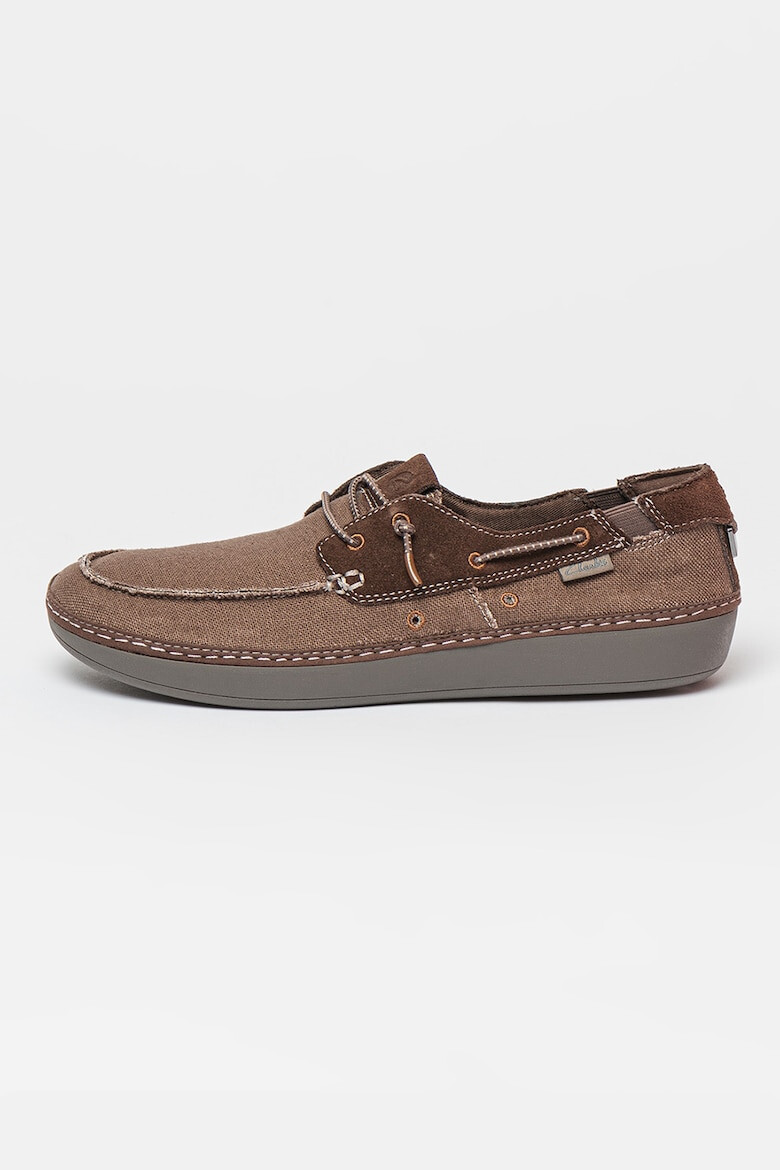 Clarks Мокасини Higley с велур - Pepit.bg