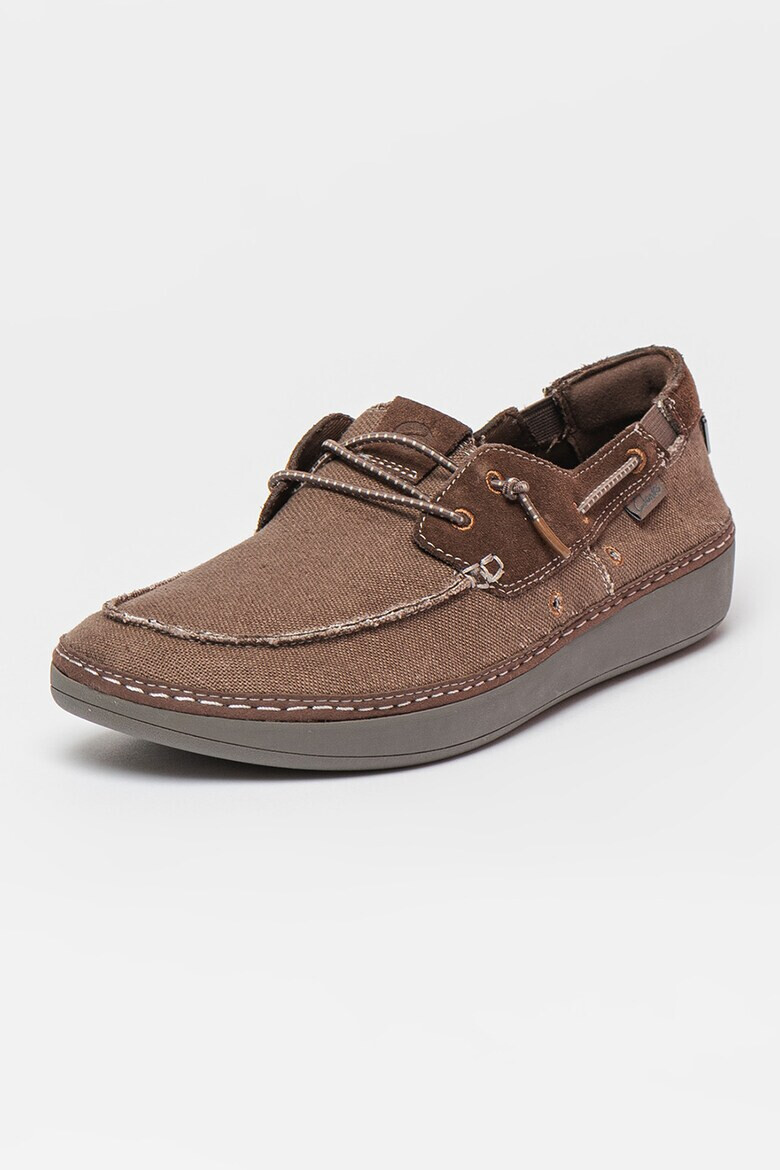 Clarks Мокасини Higley с велур - Pepit.bg