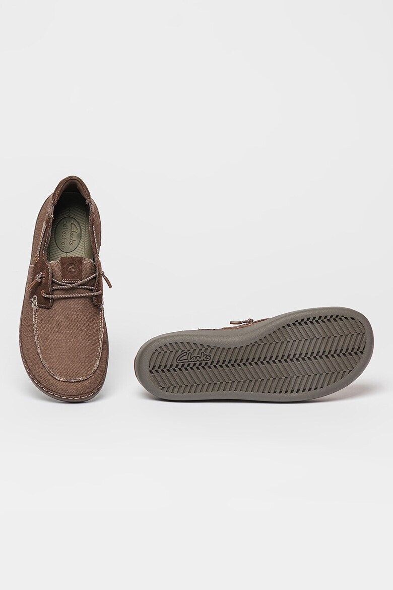 Clarks Мокасини Higley с велур - Pepit.bg
