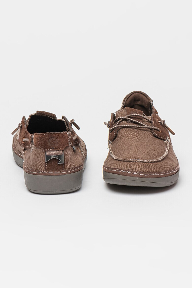 Clarks Мокасини Higley с велур - Pepit.bg