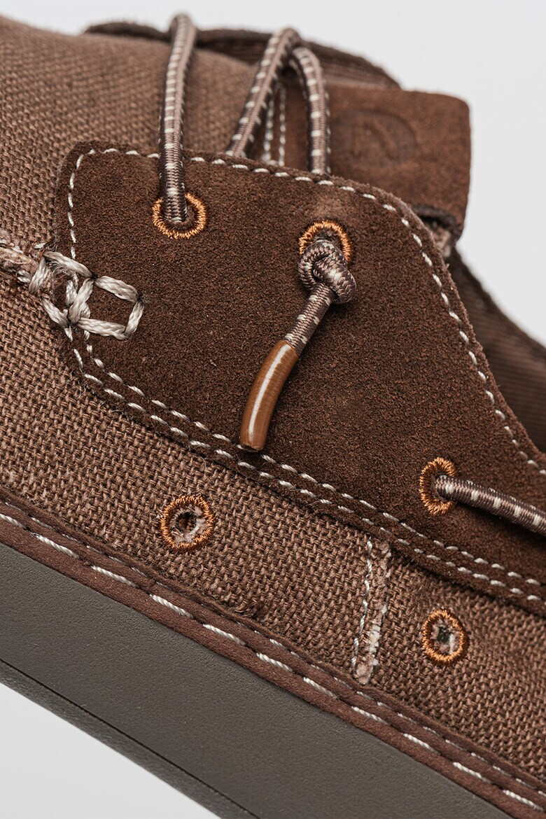 Clarks Мокасини Higley с велур - Pepit.bg