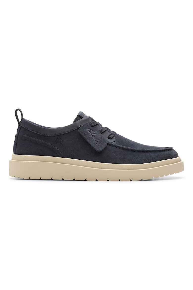 Clarks Велурени мокасини Polden - Тъмносин - Pepit.bg