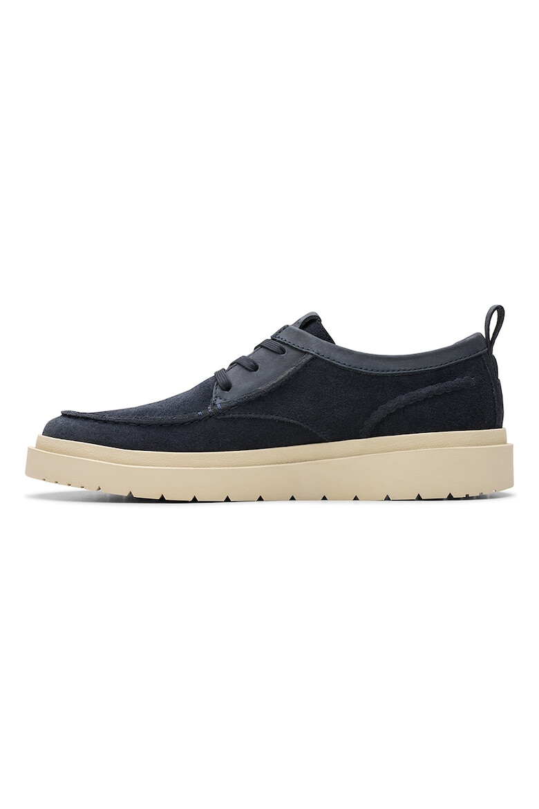 Clarks Велурени мокасини Polden - Тъмносин - Pepit.bg