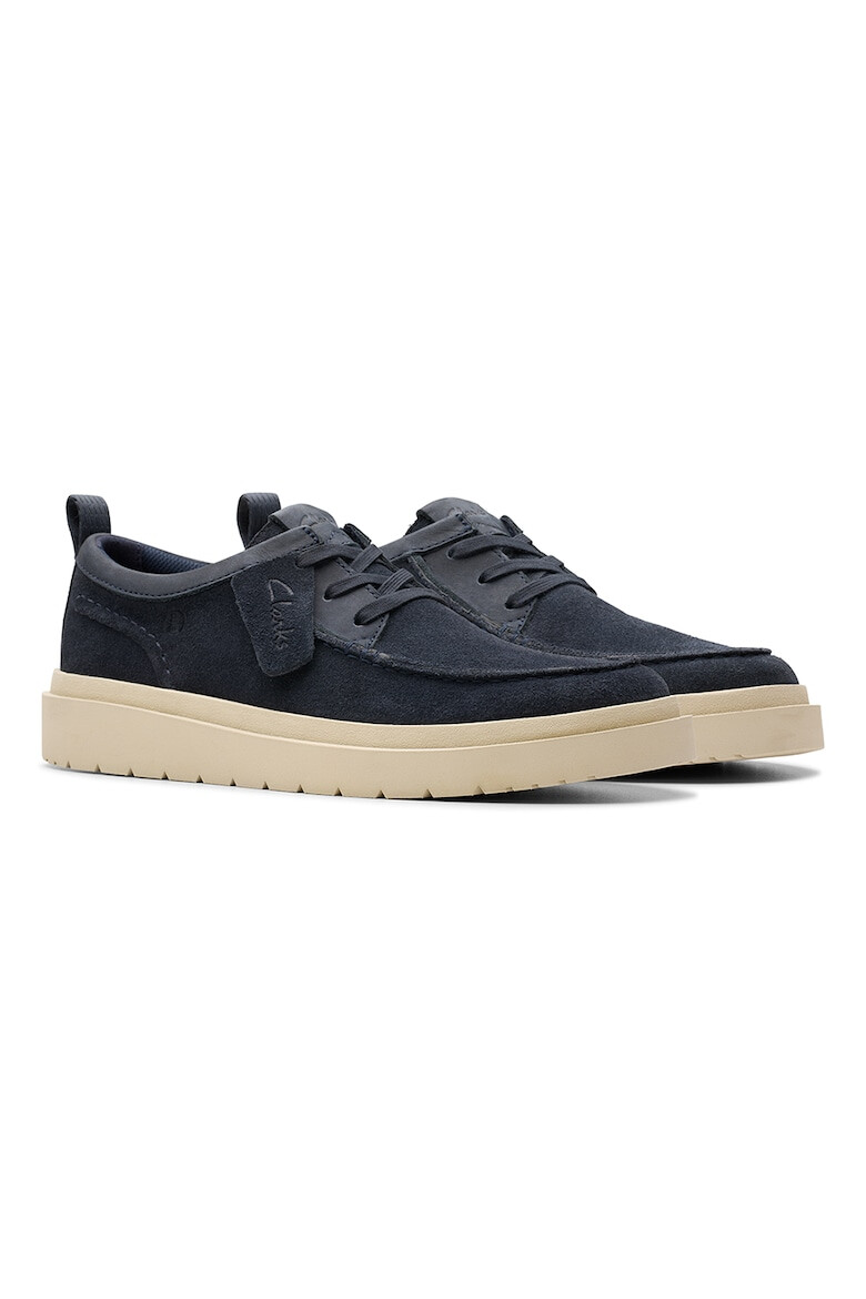 Clarks Велурени мокасини Polden - Тъмносин - Pepit.bg