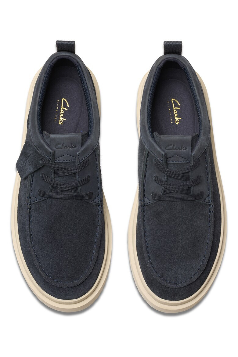 Clarks Велурени мокасини Polden - Тъмносин - Pepit.bg