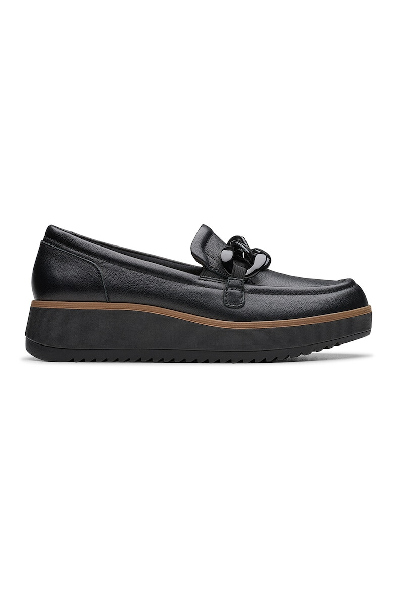 Clarks Скосени кожени мокасини Zylah - Pepit.bg