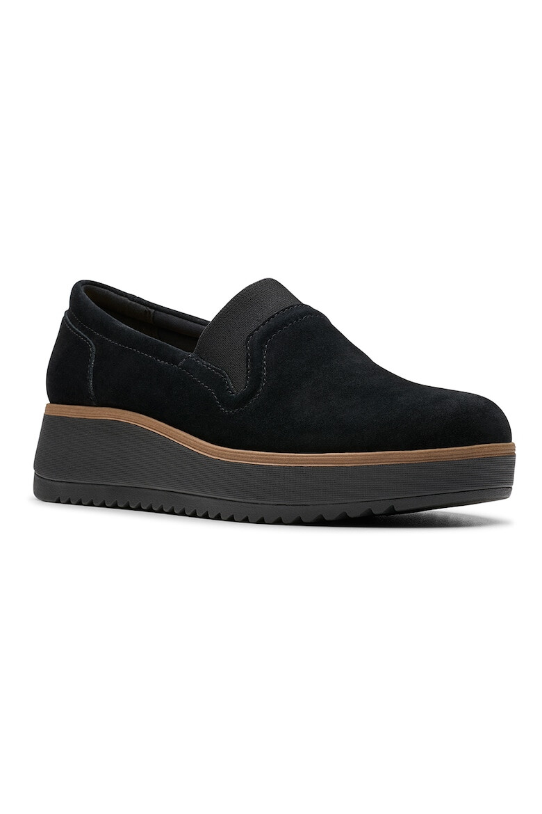 Clarks Скосени кожени мокасини Zylah - Pepit.bg