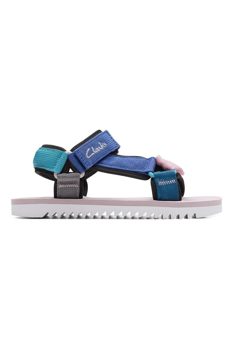 Clarks Текстилни сандали с цветен блок - Pepit.bg