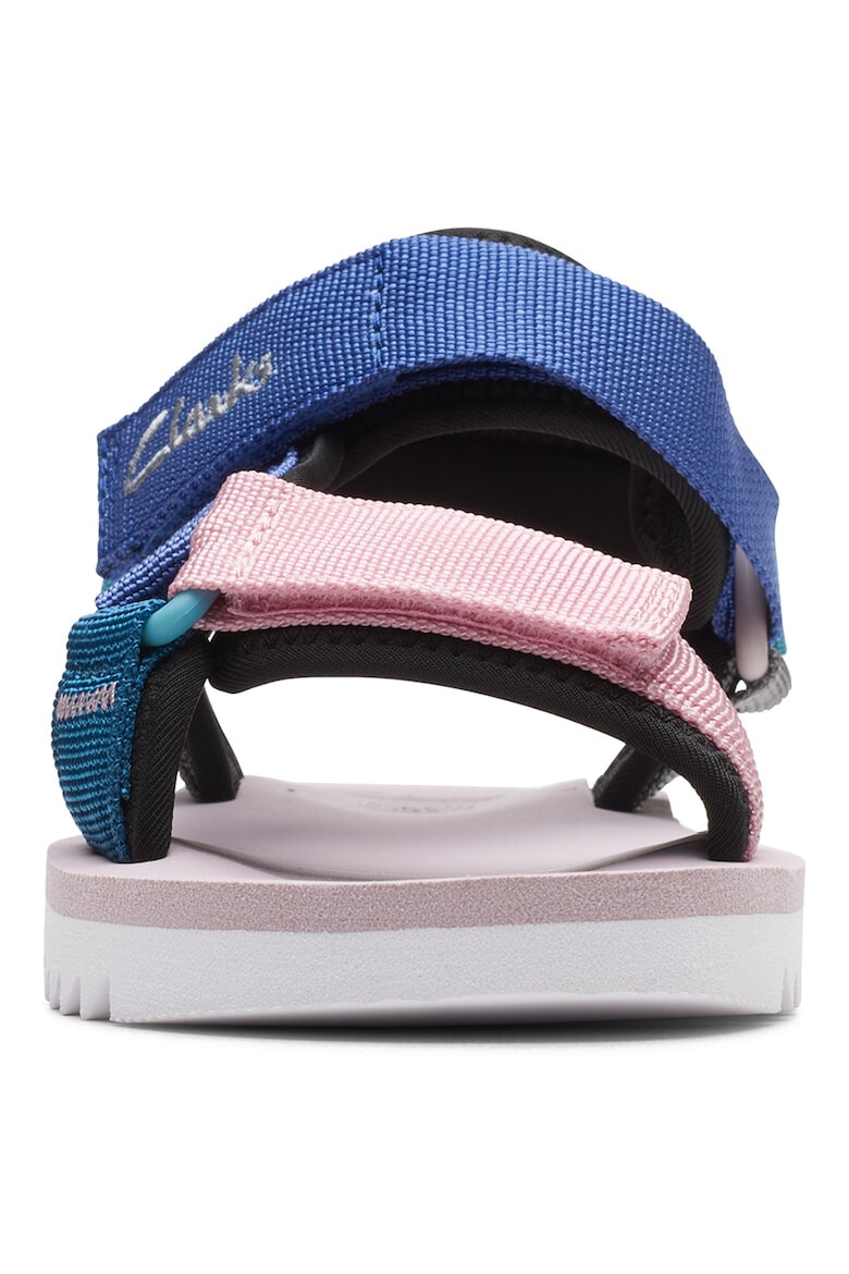 Clarks Текстилни сандали с цветен блок - Pepit.bg