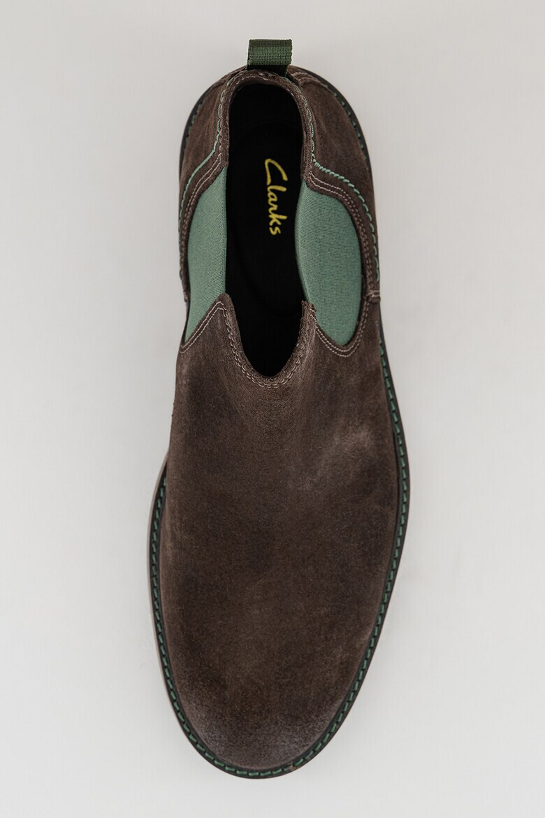 Clarks Велурени боти Atticus Chelsea - Pepit.bg