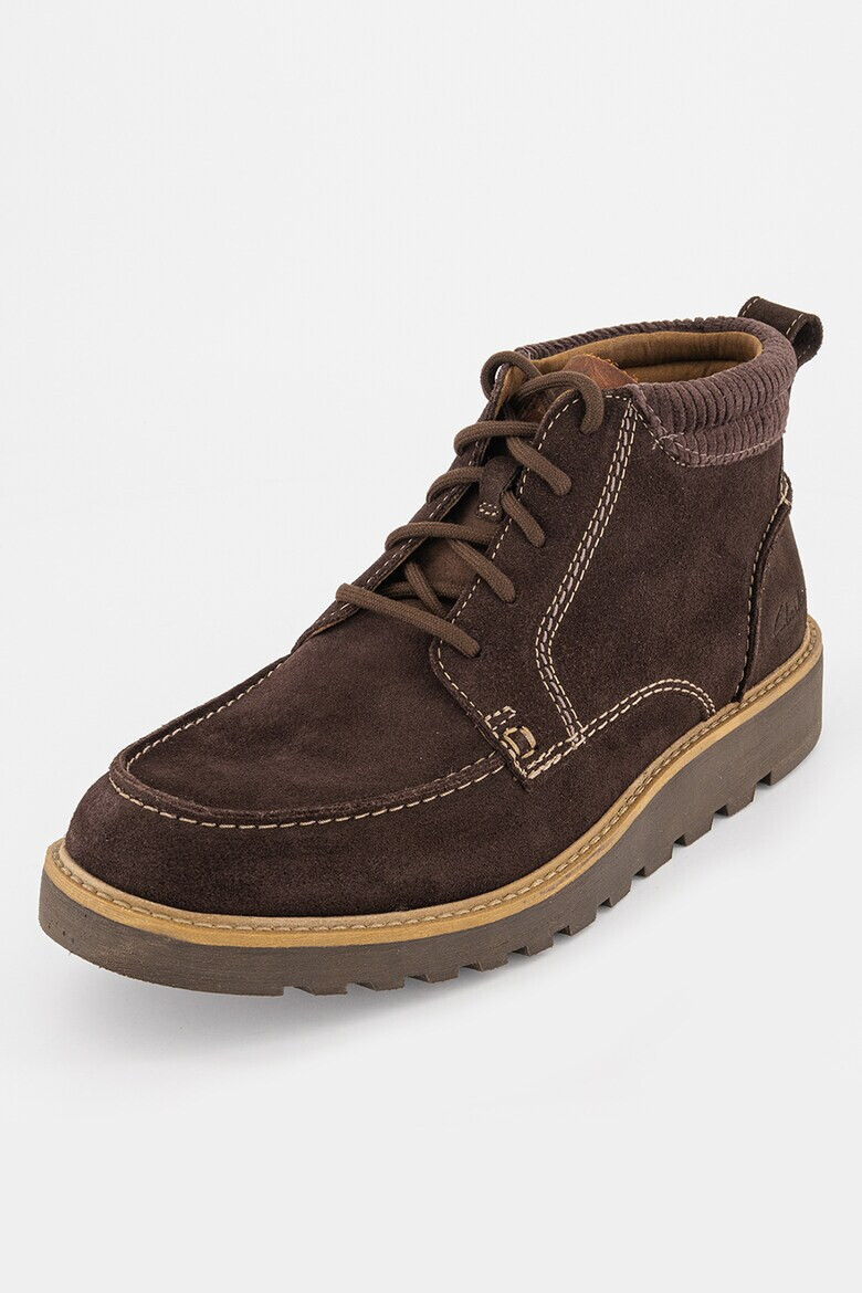 Clarks Велурени боти Barnes - Pepit.bg