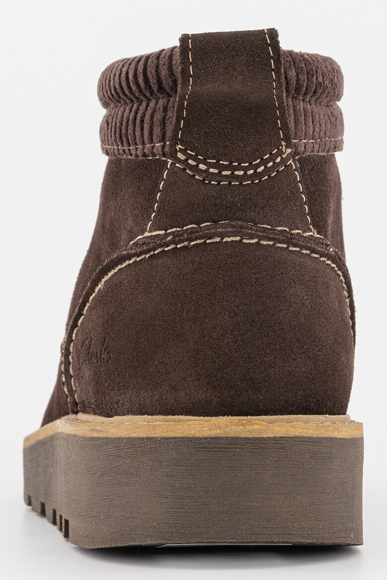 Clarks Велурени боти Barnes - Pepit.bg