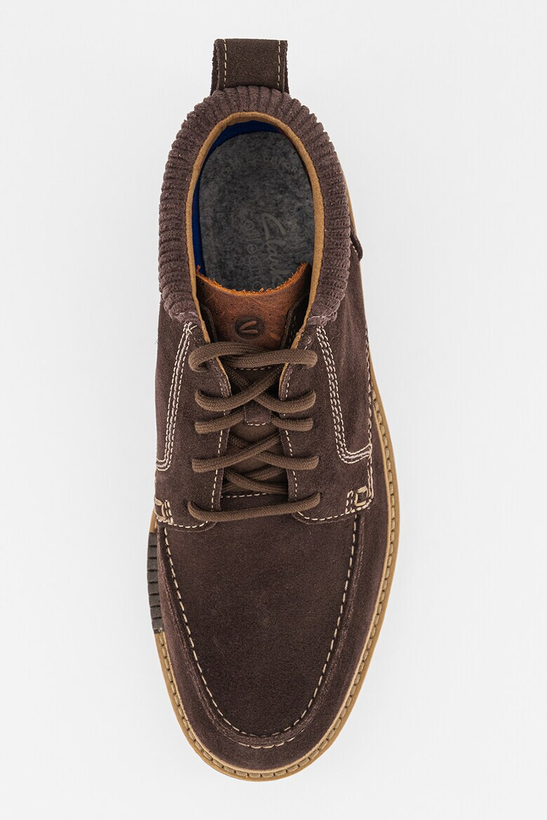 Clarks Велурени боти Barnes - Pepit.bg