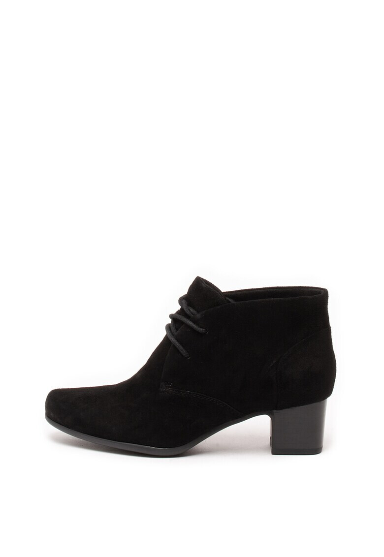 Clarks Велурени боти Un Damson Tie - Pepit.bg
