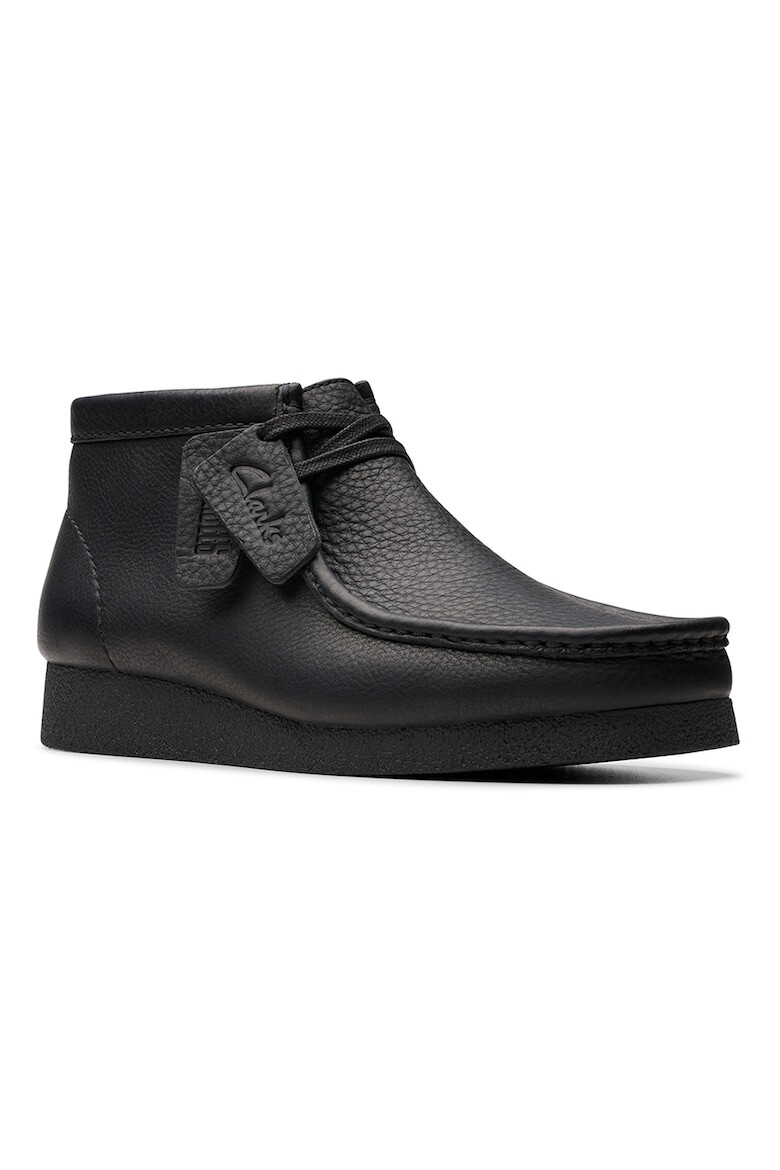 Clarks Велурени кларкове Wallabeeevo - Избеляло черно - Pepit.bg