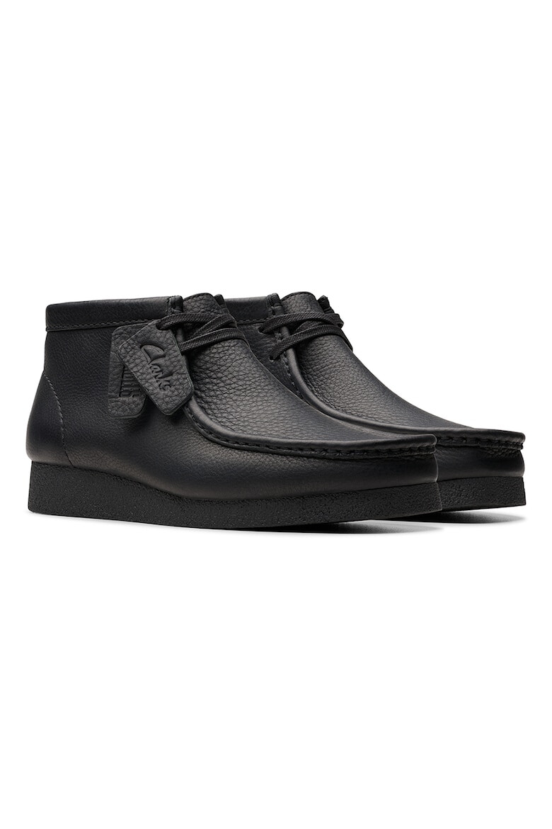 Clarks Велурени кларкове Wallabeeevo - Избеляло черно - Pepit.bg