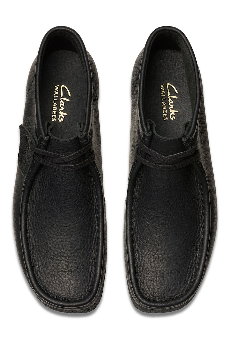 Clarks Велурени кларкове Wallabeeevo - Избеляло черно - Pepit.bg