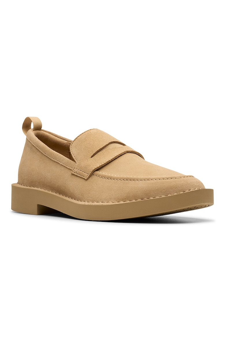 Clarks Велурени мокасини - Бежов - Pepit.bg