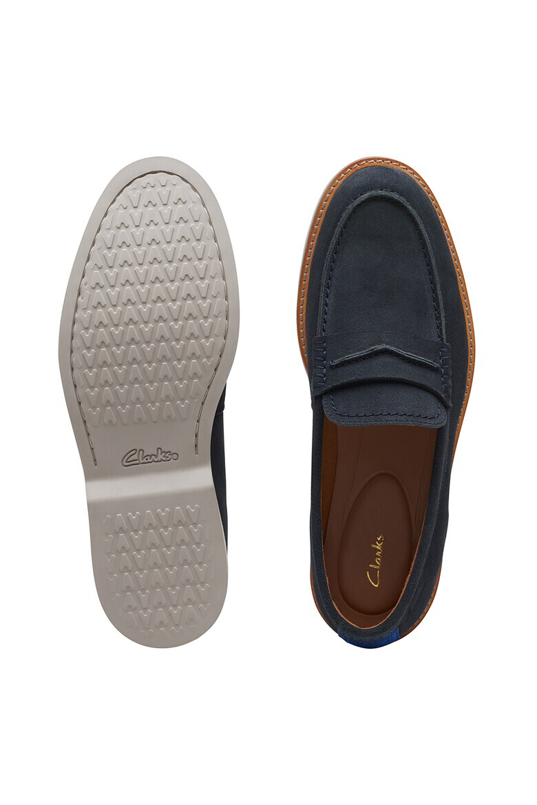 Clarks Велурени мокасини Atticus - Pepit.bg