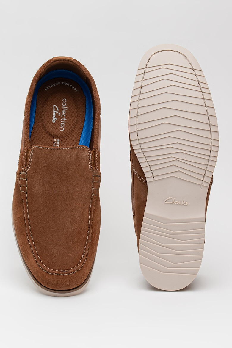 Clarks Велурени мокасини Noonan - Pepit.bg