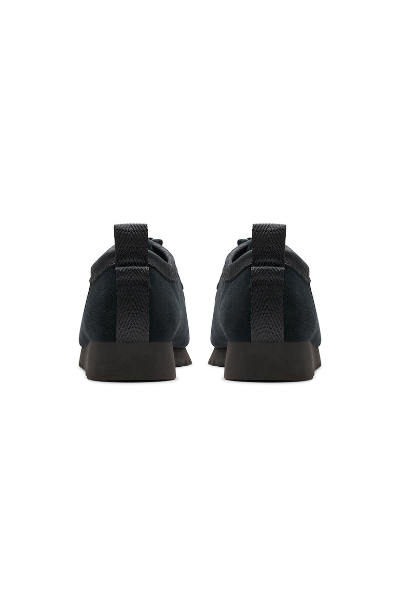 Clarks Велурени мокасини с лого - Pepit.bg