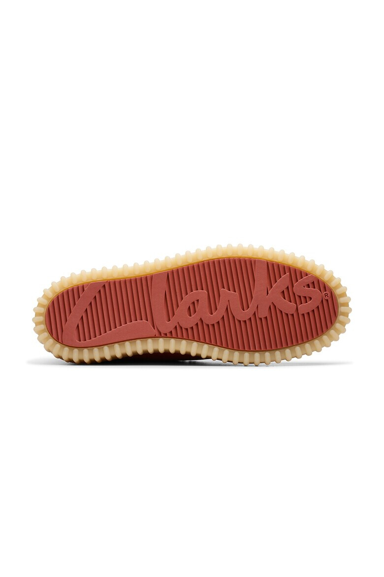 Clarks Велурени мокасини с лого - Pepit.bg